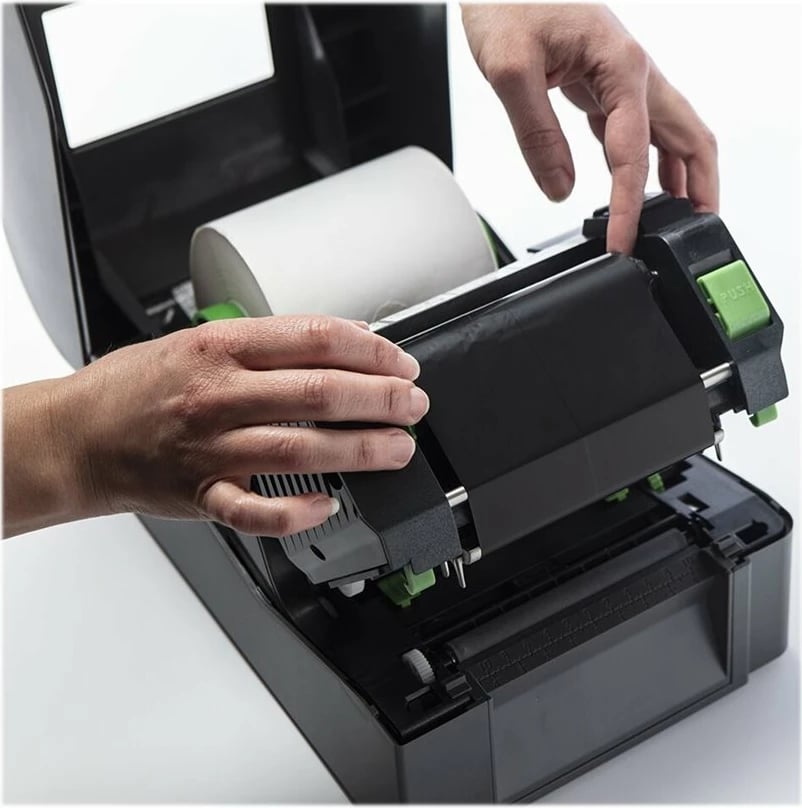 Ribbon Brother BRS-1D300-110 për printer etiketa, 300m x 110mm, i zi