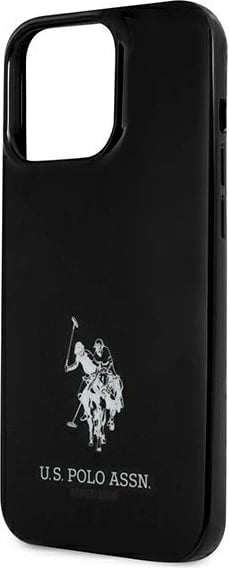 Mbështjellës U.S. Polo Assn. USP000121 për iPhone 13/13 Pro 6.1", i zi, hardcase Horses Logo