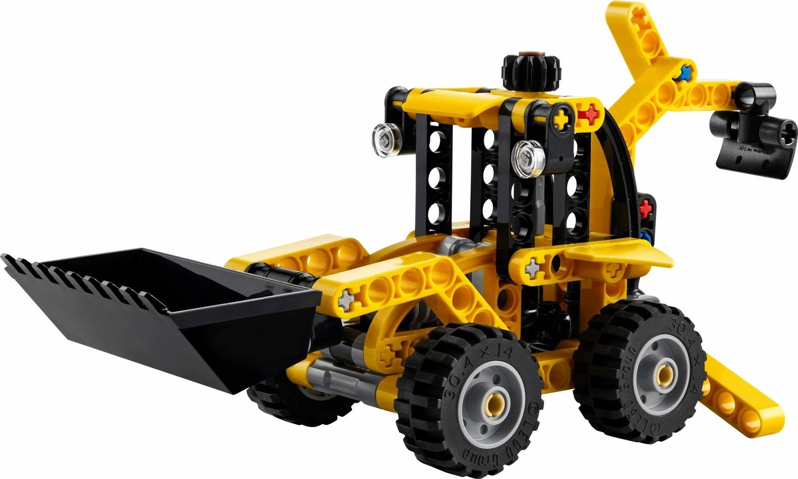 Set LEGO Technic Backhoe Loader 42197, 104 pjesë, plastik, e verdhë