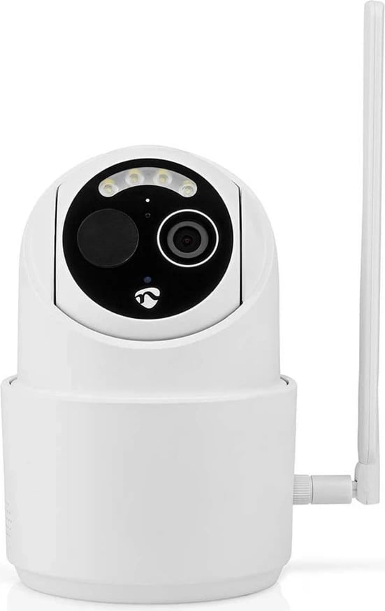 Kamerë sigurie IP dome nedis SIMCBO50WT, 2MP, 4G, Wireless, me panel diellor, E bardhë
