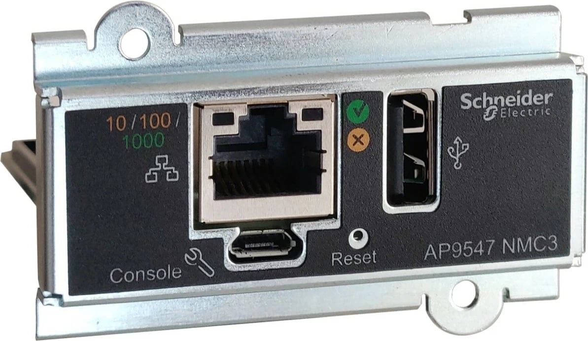 Kartë menaxhimi rrjeti APC AP9547 për Easy UPS 3-Phase, e zezë