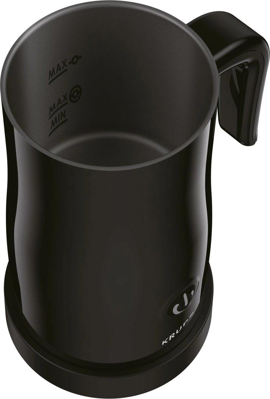 Shkumëzues qumështi Krups XL1008, automatik, 150 ml, inox, i zi