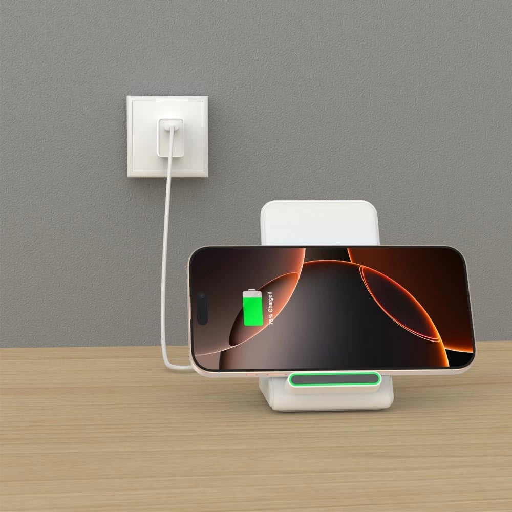Karikues wireless Tech-Protect QI15W-A40, 15W, i bardhë Karikues wireless Tech-Protect QI15W-A40, 15W, i bardhë
