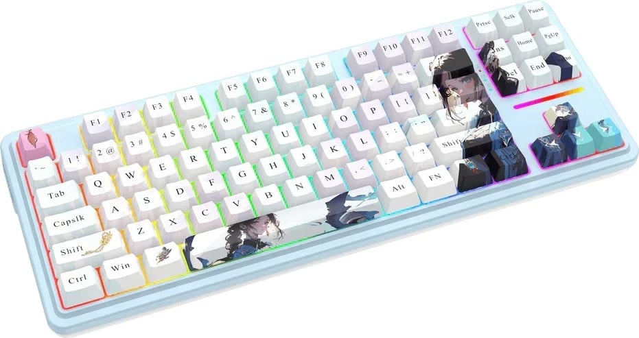 Tastierë mekanike Redragon Antonium PRO K728AK-RGB-PRO, 80%, RGB, wireless/wired, blue