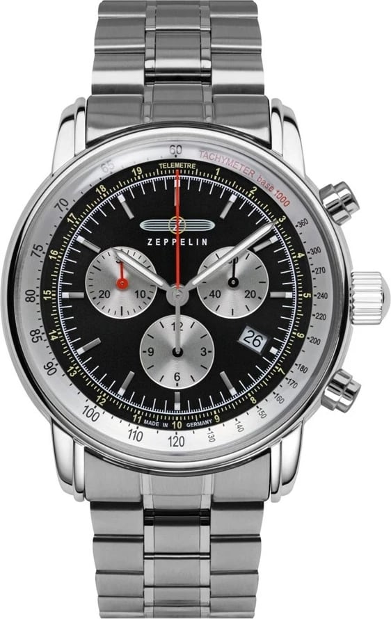 Orë sportive Zeppelin LZ 14 Marine 8888MB2, quartz, çelik inox
