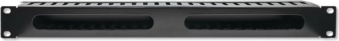 Organizues kabllosh për rack 19", Qoltec 54514, 24 porta, 1U, i zi