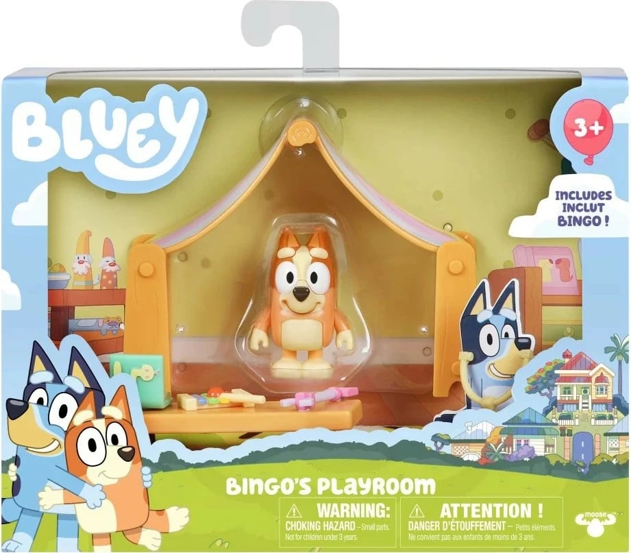 Set lodrash Bluey Mini Playroom, Tm Toys, BLU13017, me figurë Bingo