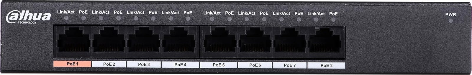 Switch DAHUA PFS3008-8GT-96, 8 porta Gigabit Ethernet, PoE, i zi