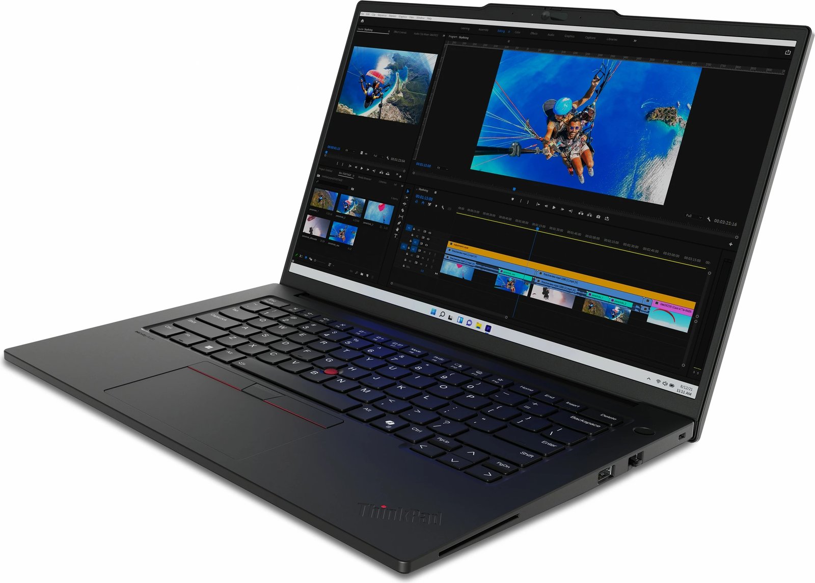 Laptop Lenovo ThinkPad P14s, Intel Core Ultra 5, 32 GB RAM, 1 TB, 14.5" Ekran, Ngjyrë e zezë