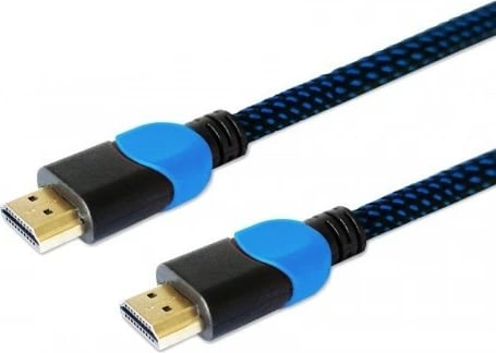 Kabllo HDMI Savio GCL-05, 3m, 2.0, Najlon, Zezë/Blu