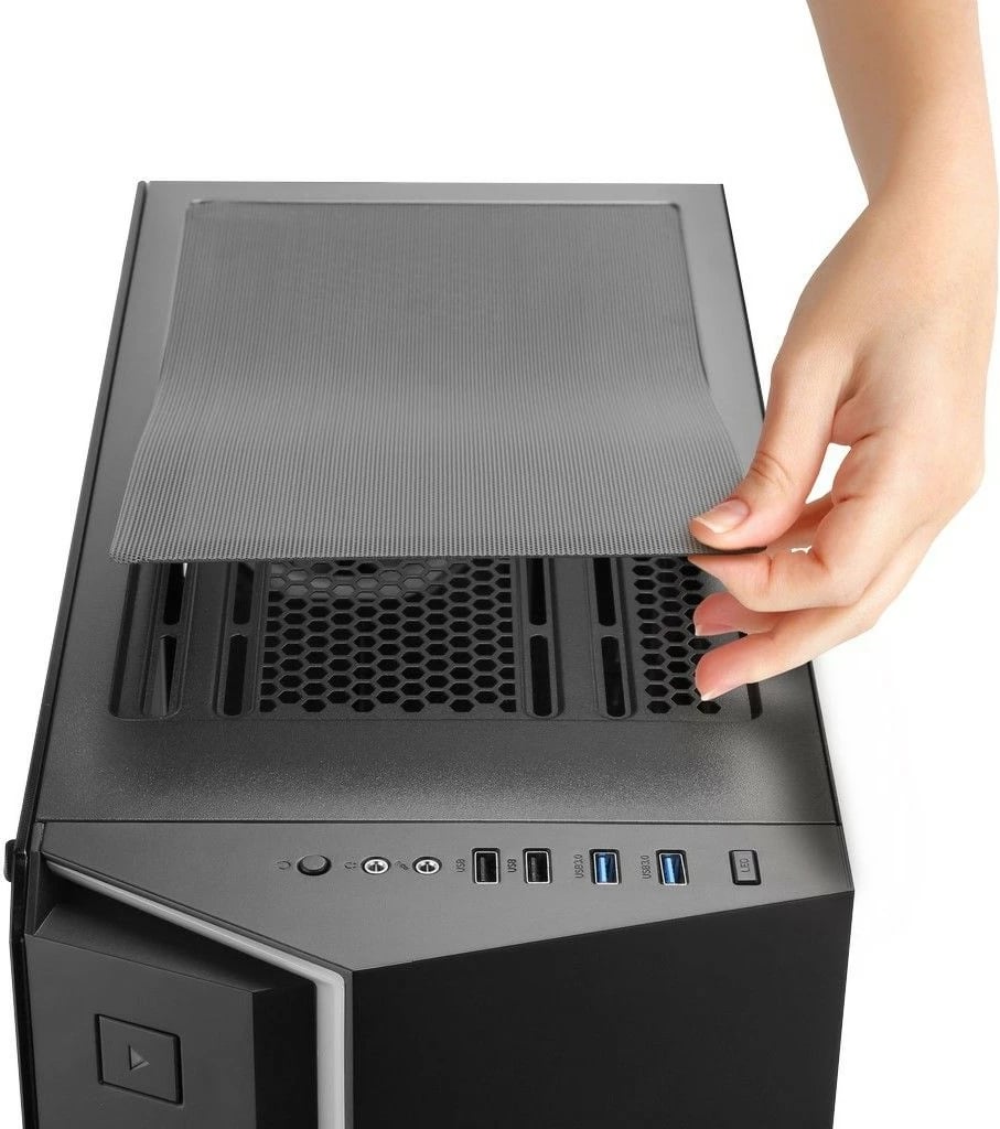 Kasë Inter-Tech S-3906 Renegade midi tower, RGB, pa PSU, e zezë