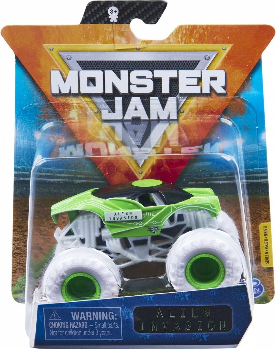 Lodër veturë Monster Jam Spin Master 1:64, metal dhe plastikë, ngjyra të përziera, 1 copë