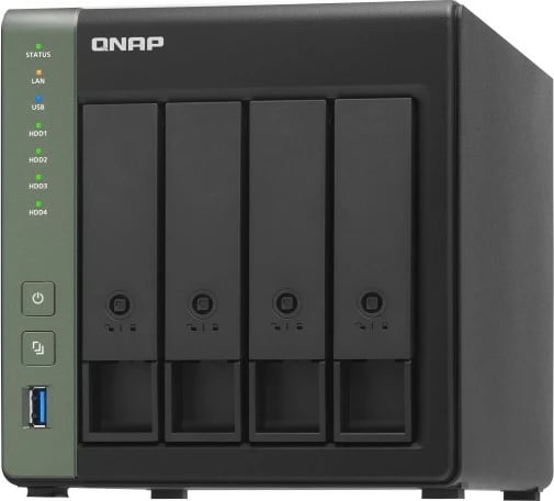 NAS QNAP TS-431X3, 4GB RAM, 4 vende, Tower, i zi