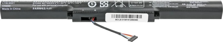 Bateri laptopi Mitsu BC/LE-310 për Lenovo IdeaPad 310, 510S, 2200 mAh, 14.4V