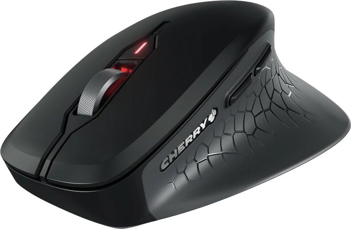 Maus Cherry Stream Comfort, Djathtas, Optik, RF Wireless, 4000 DPI, Ngjyrë e zezë, Gri