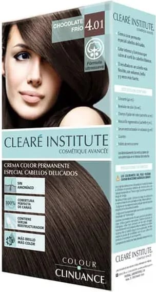 Krem ngjyrues për flokë CLEARÉ INSTITUTE Colour Clinuance 4.01 unisex çokollatë e ftohtë
