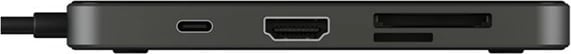 DockingStation RaidSonic ICY BOX IB-DK4050-CPD, USB 3.2 Gen 1 Type-C, 100 W, 10,100,1000 Mbit/s, Anthracite