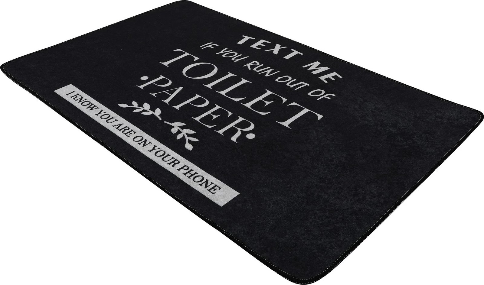 Tapet banjoje Mijölnir, për tualet, ngjyrë e zezë Tapet banjoje Mijölnir, për tualet, ngjyrë e zezë