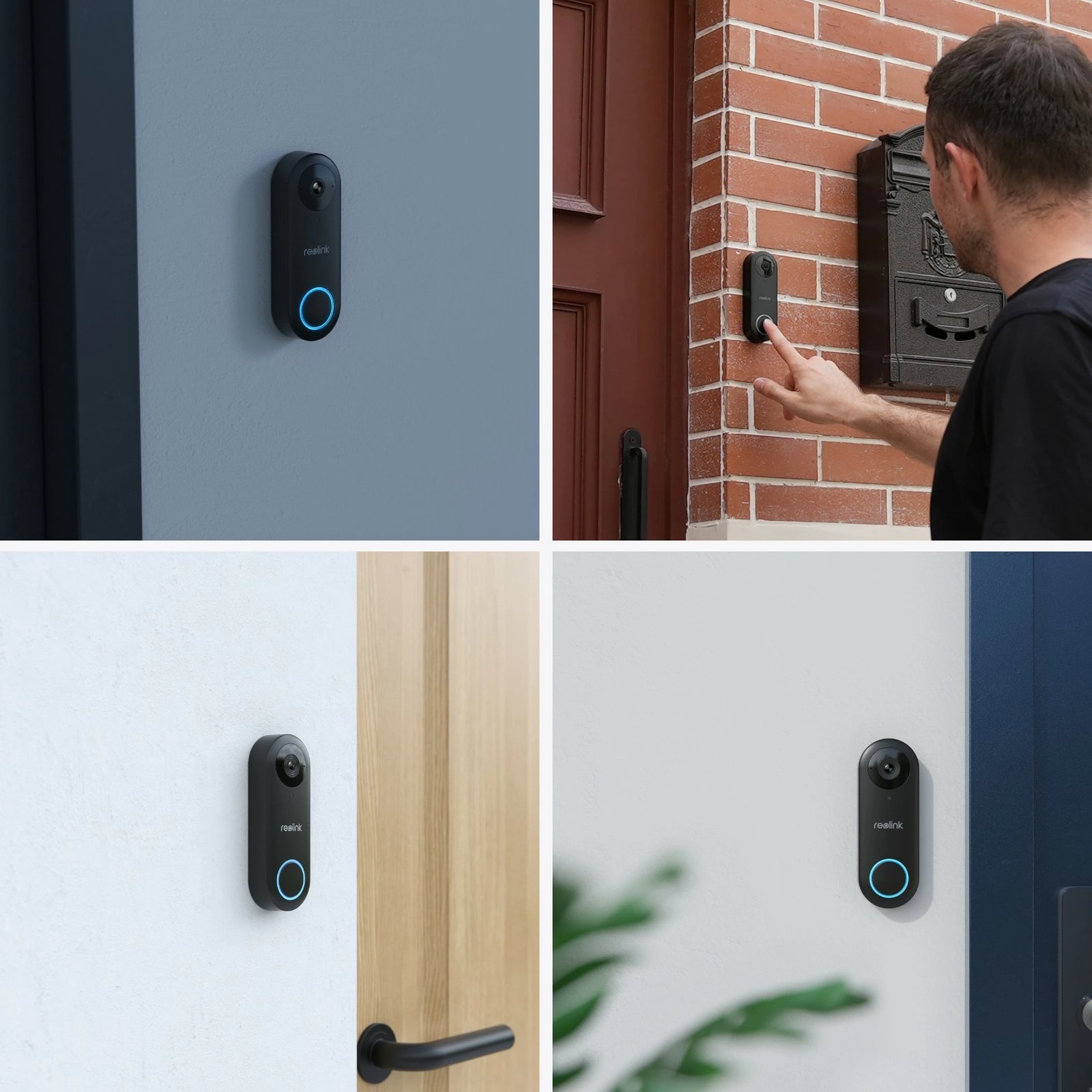 Kamerë dere Reolink D340P, 5MP, PoE, Detektim personi, Dy-drejtim audio, e zezë, e bardhë