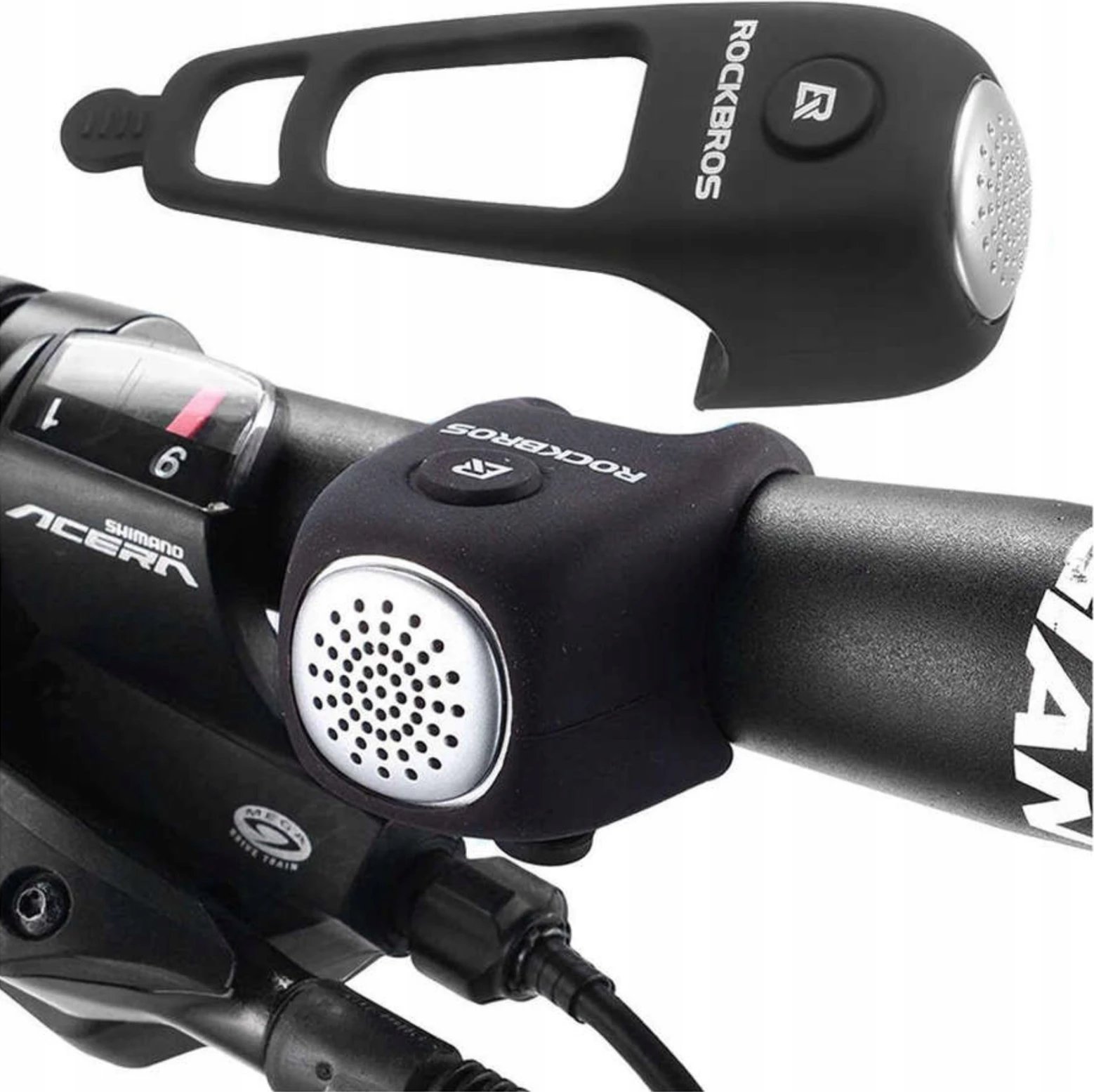 Zile elektronike biçiklete Rockbros CB1709BK, silikoni, e zezë