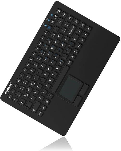 Tastierë mini KEYSONIC KSK-5230IN(US) me touchpad, IP68, e zezë