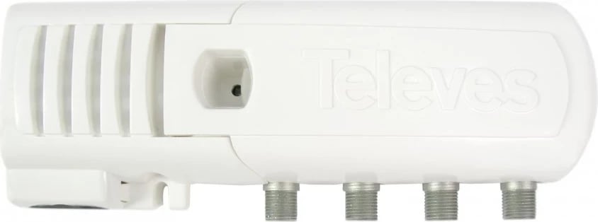 Amplifikator Televes 39550, 3 dalje (2+TV), VHF/UHF, Auto LTE, Bardhë