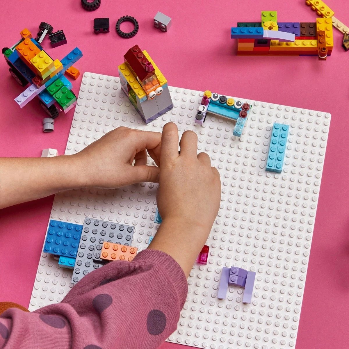 Pllakë ndërtimi LEGO Classic 11026, 32x32 pika, e bardhë