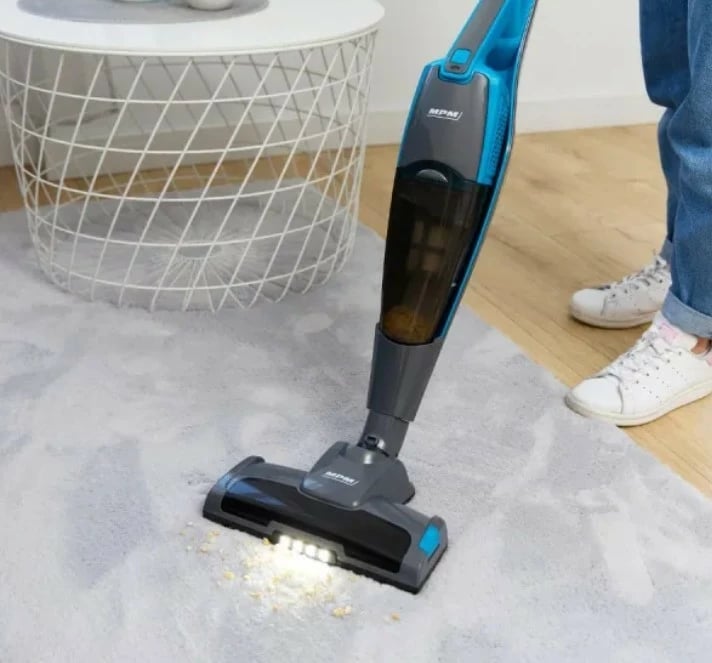 Fshesë elektrike vertikale MPM MOD-38/N, pa kabllo, e zezë/blu