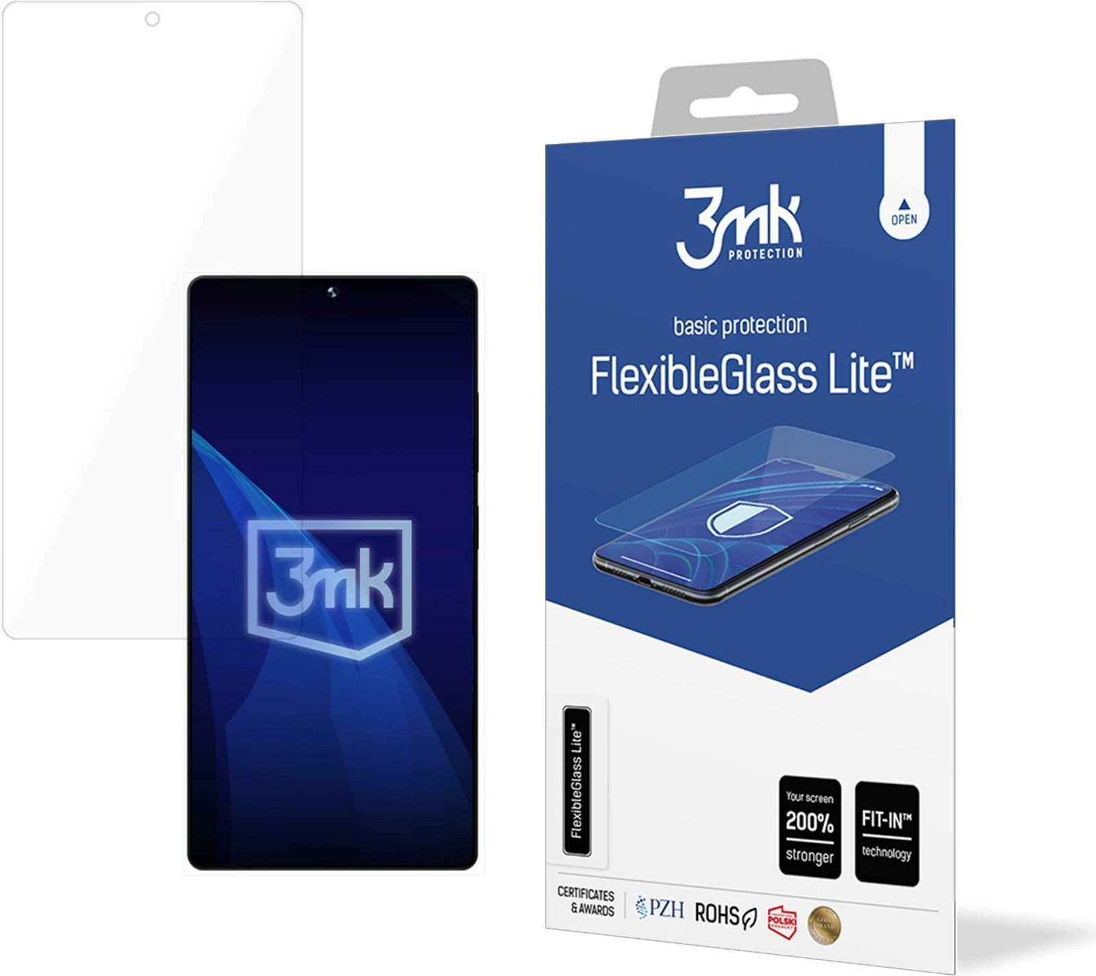 Xham mbrojtës hibrid 3mk FlexibleGlass Lite për Samsung Galaxy S25 Ultra