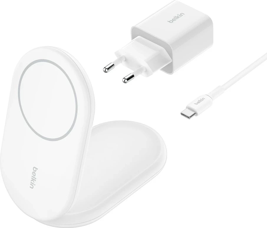 Karikues wireless Belkin BoostCharge për celular, i bardhë