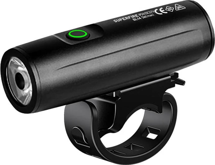 Dritë biçiklete Superfire BL14, 400 lumen, IP54, e zezë