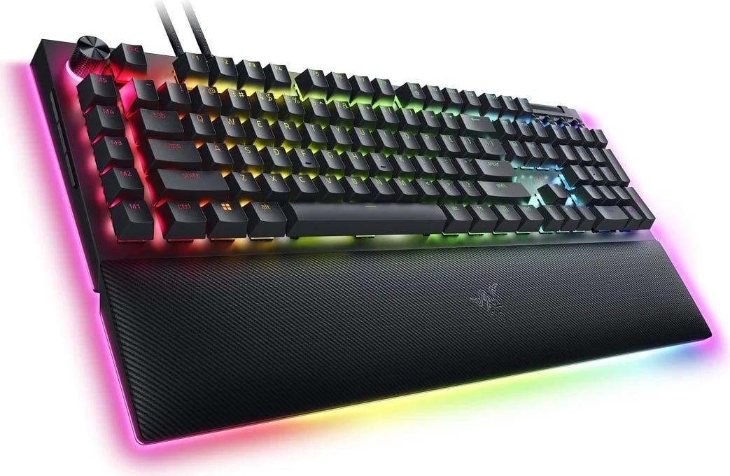 Tastierë Razer BlackWidow V4 Pro me ndërrues të verdhë, RGB