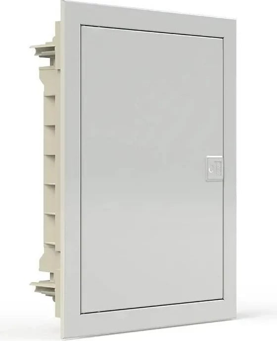 Kasë elektrike Noark PMF 12, 1 rresht, 12 module, montim i fshehtë, derë metalike, e bardhë