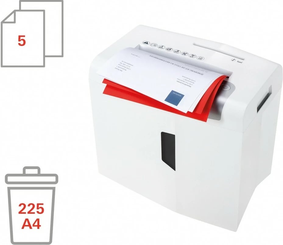Makine shkatërruese dokumentesh HSM Shredstar X5, 18L, cross-cut 4x30mm, e bardhë