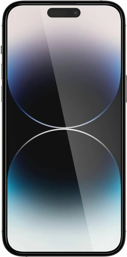 Xham mbrojtës Spigen Glass FC për iPhone 14 Pro Max, Zi