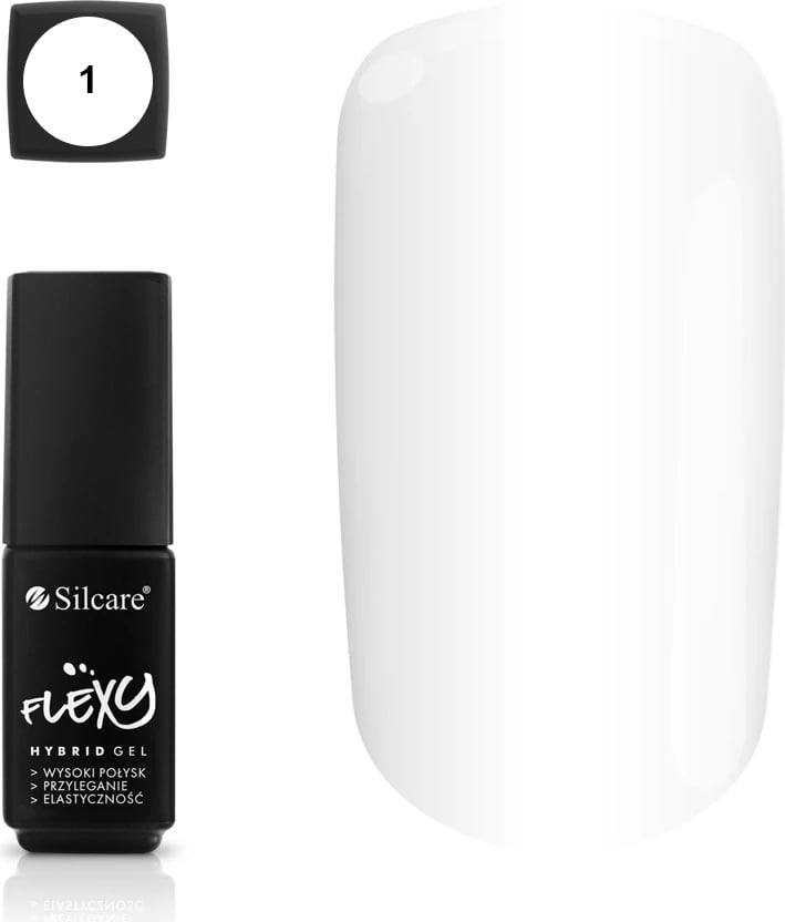 Llak për thonj Silcare Flexy Hybrid Gel 01, 4.5g
