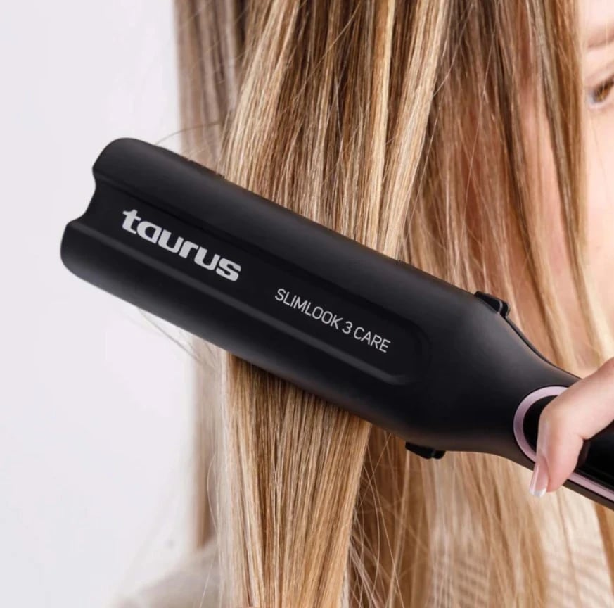 Hekur për drejtuar flokët Taurus Slimlook 3 Care, ngjyrë e zezë