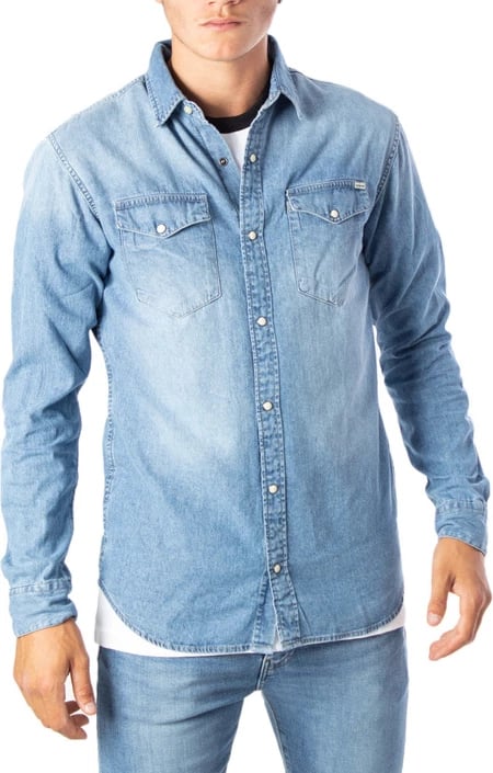 Këmishë për meshkuj Jack & Jones, e kaltër