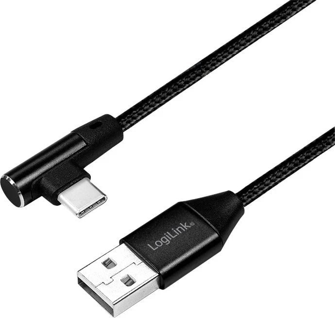 Kabllo USB-C LogiLink, e zezë
