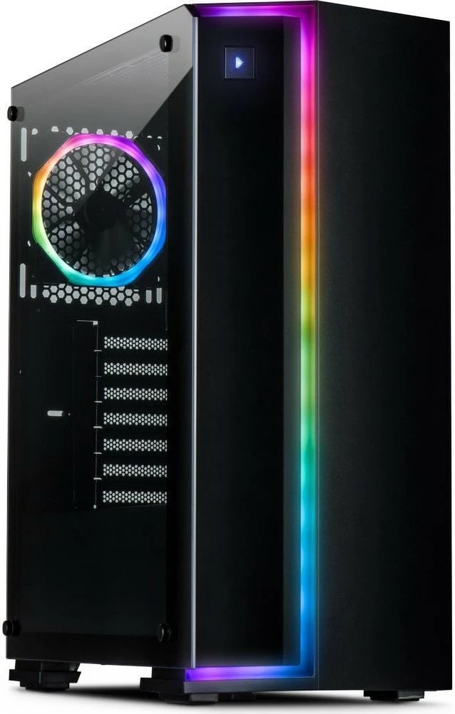 Kasë Inter-Tech S-3906 Renegade midi tower, RGB, pa PSU, e zezë