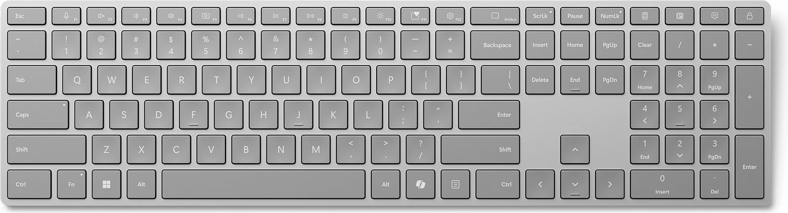 Tastierë Microsoft Surface Bluetooth QWERTZ, full-size, gri