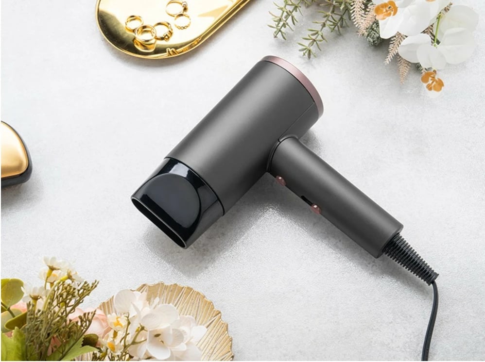 Tharëse flokësh, Lafe, LAFSUS47459, 1800-2200 W, 3 nivele nxehtësie, jonizim, turbo dhe cool shot, me koncentrator, grafit/rozë