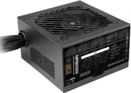 Njësi furnizimi me energji Mars Gaming MPB650SI, 650 W, ATX, E zezë