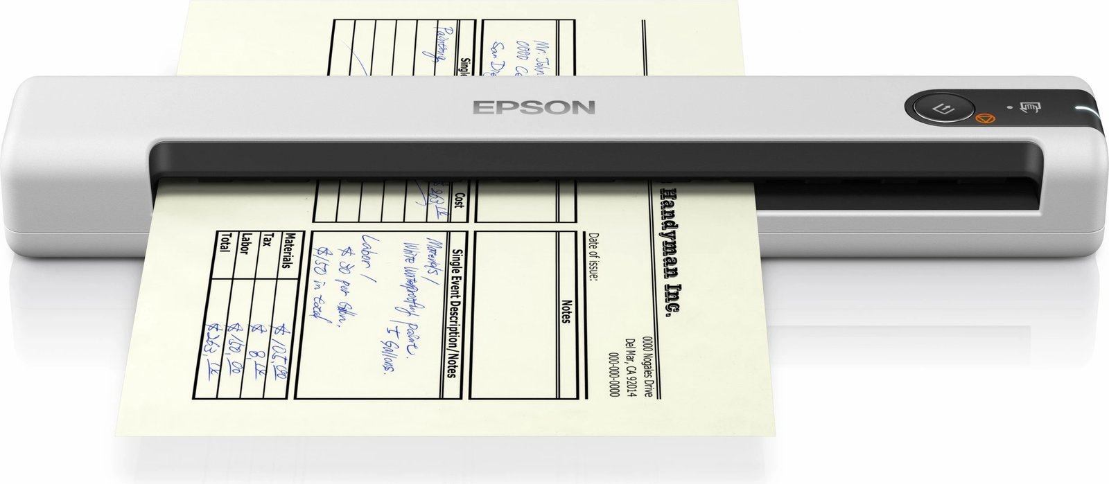 Skaner Epson WorkForce DS-70, 600x600 DPI, A4, USB, portativ