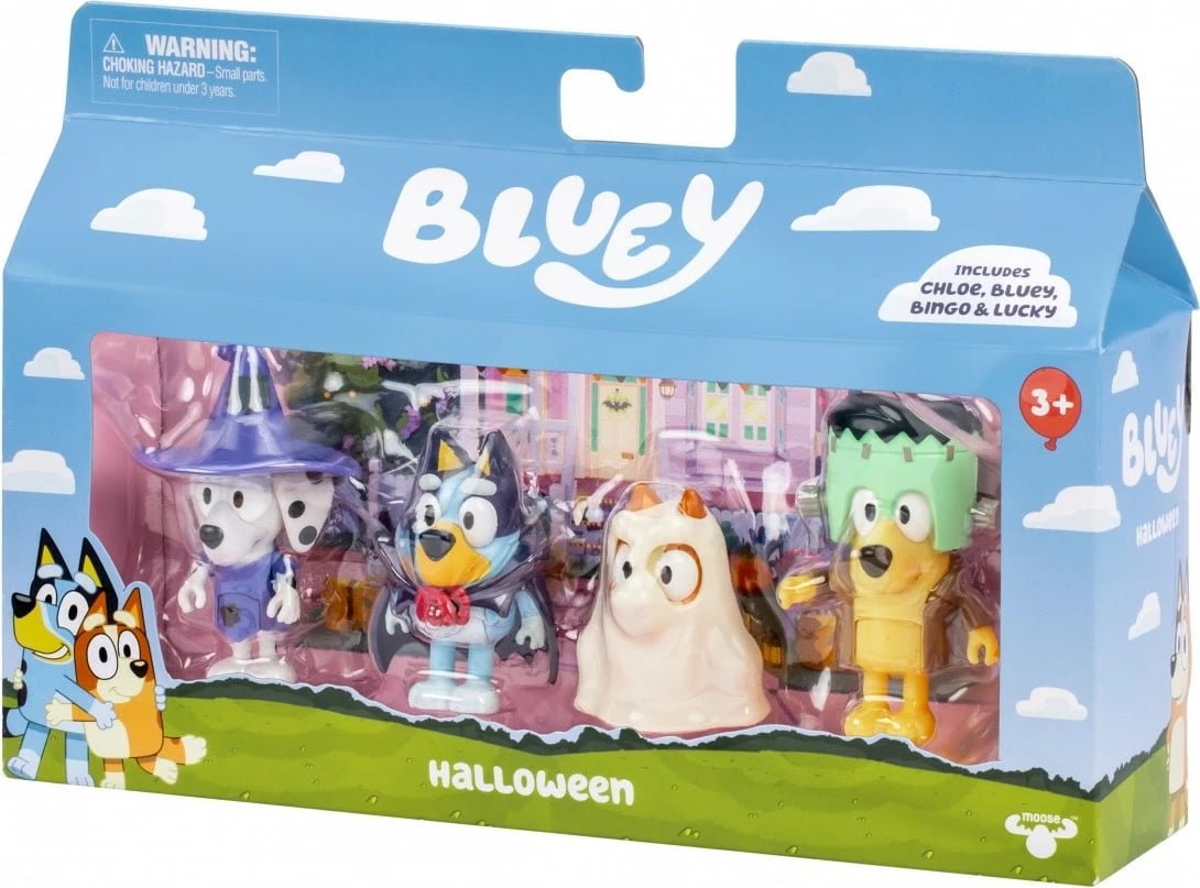 Set figurina Bluey Tm Toys BLU17655, 4 copë, Halloween