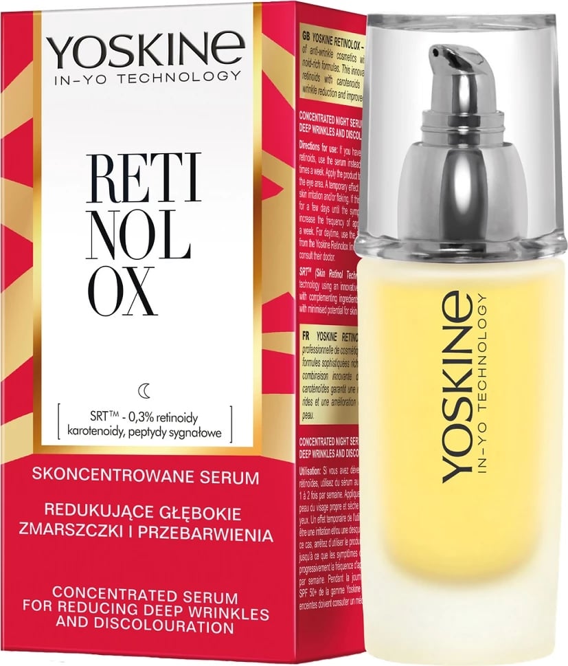 Serum nate për femra Yoskine Retinolox Concentrated kundër rrudhave dhe njollave, 30ml