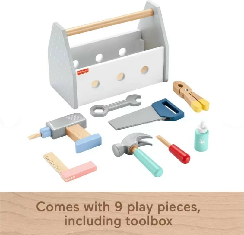 Set veglash druri për fëmijë Fisher Price HYG50, multikolor, 9 pjesë