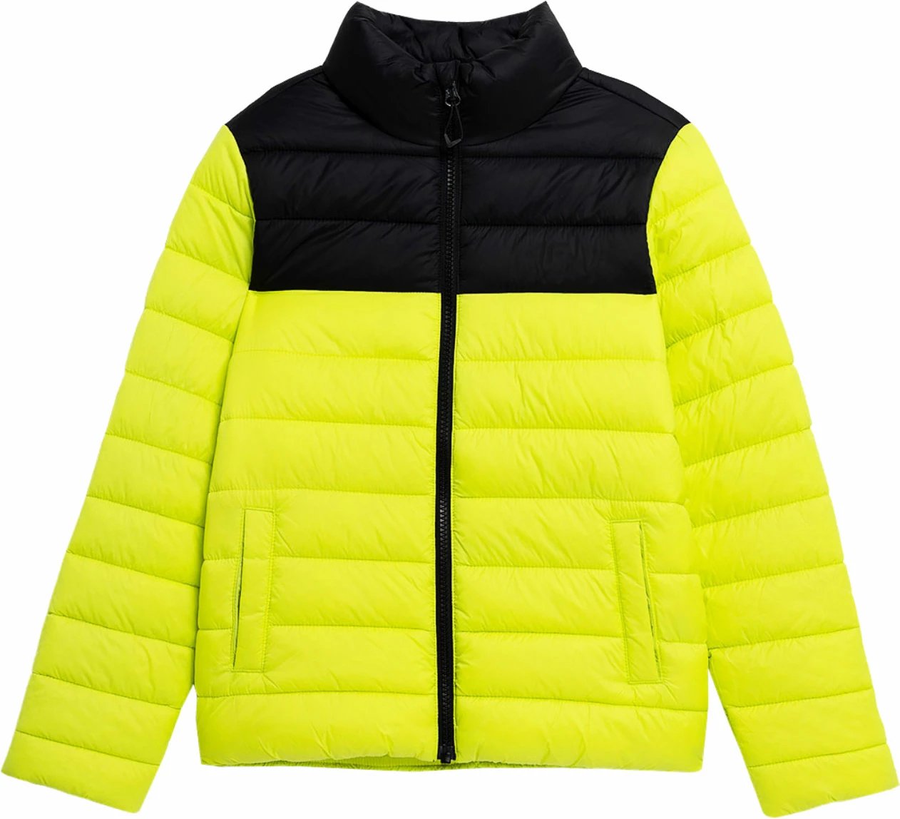 Jakne puffer për djem 4F, e gjelbër