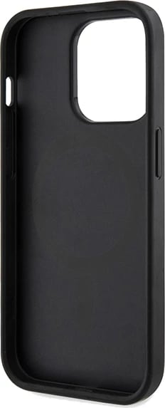 Mbështjellës Guess 4G Printed Stripes MagSafe për iPhone 15 Pro Max, i zi