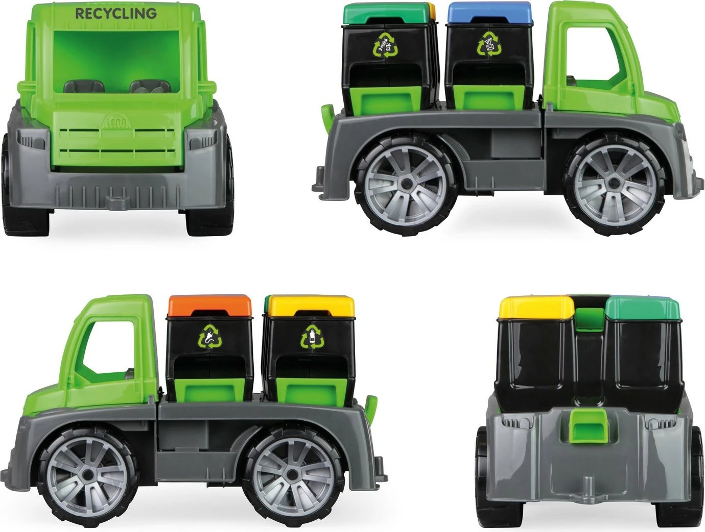 Kamion riciklimi lodër Lena Truxx, 28 cm, me dy koshë, i gjelbër Kamion riciklimi lodër Lena Truxx, 28 cm, me dy koshë, i gjelbër